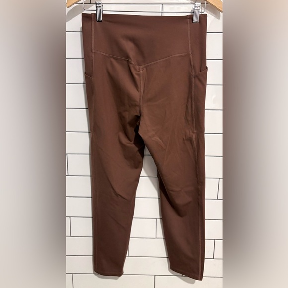 Girlfriend Collective High Rise Brown Compressive Leggings L - Picture 5 of 6